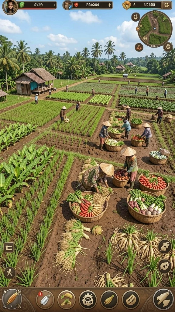 Tampilan permainan yang menarik dan penuh warna.