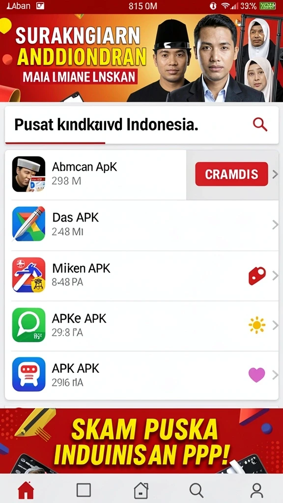 Menampilkan berbagai karakter dengan desain unik dan menarik.