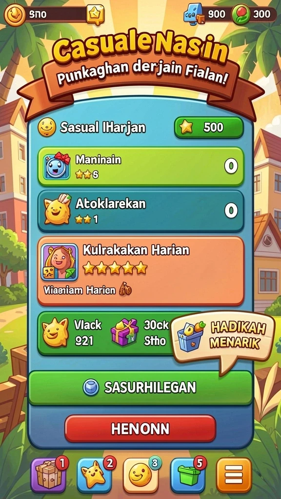 Tampilan antarmuka yang sederhana dan menarik.