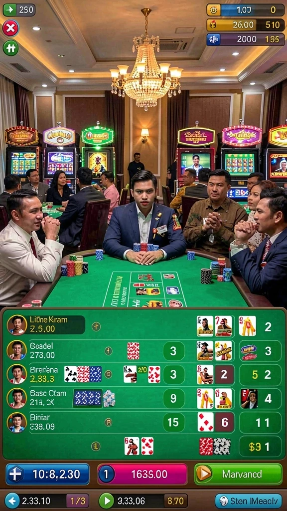 Beragam karakter dan item untuk dipilih.