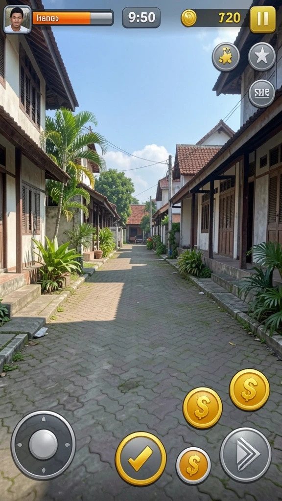Tampilan level tambahan yang penuh tantangan.