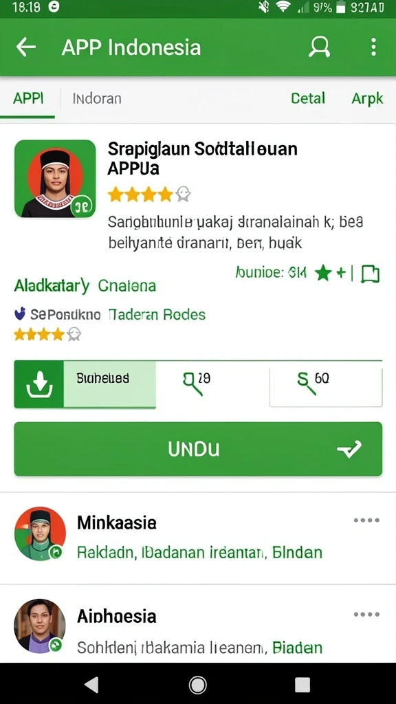 Tampilan antarmuka pengguna yang menarik.