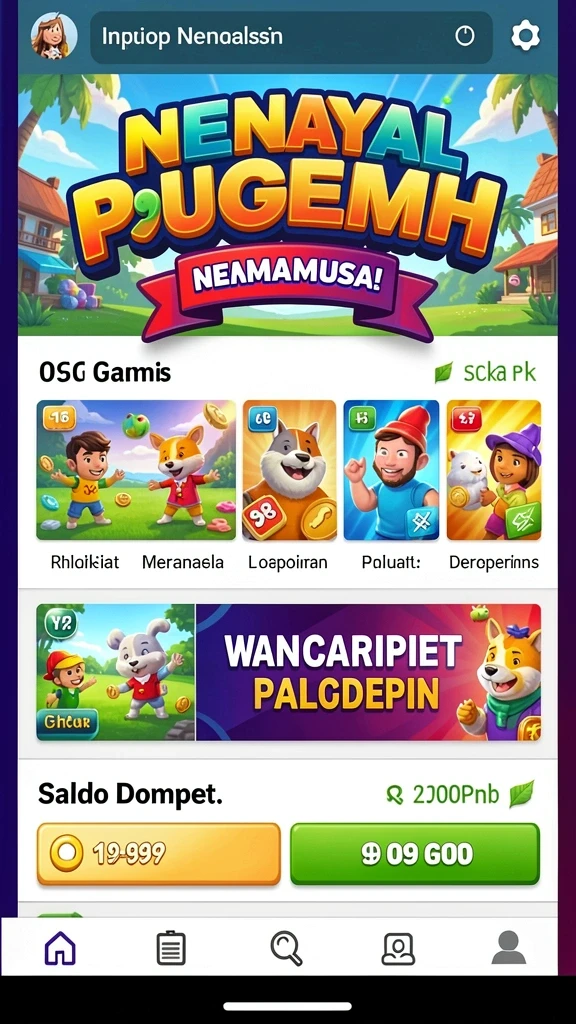Tampilan awal AJO89 yang menarik dan penuh warna.