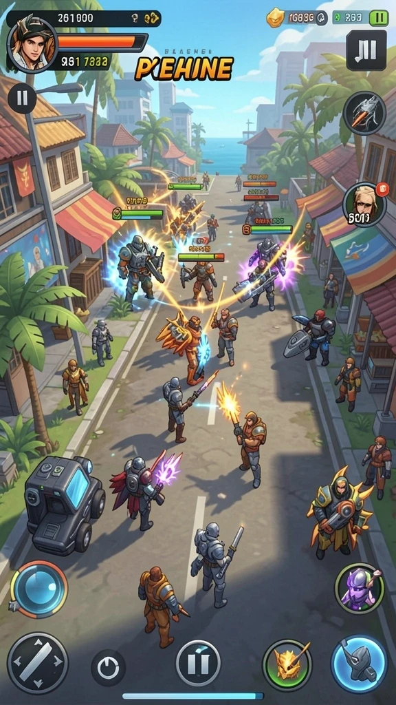 Screenshot saat pemain bersaing dalam game seru.