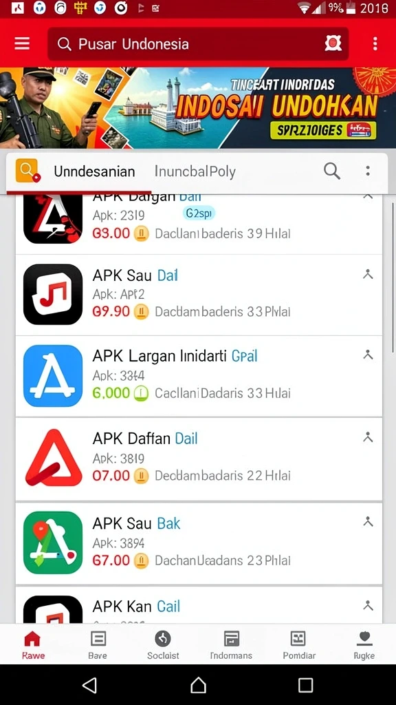 Tampilan awal game API5000 yang memukau.