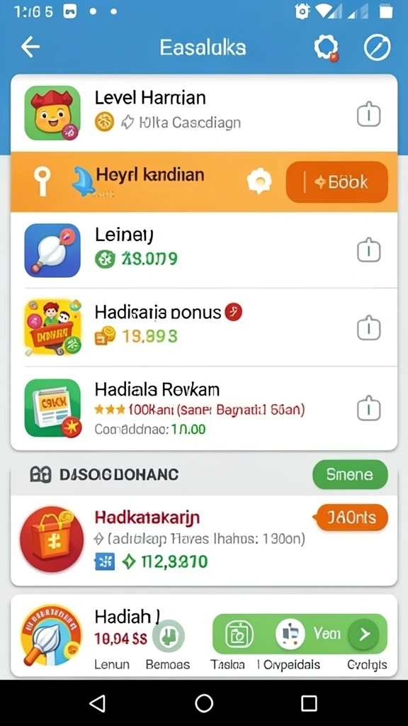 Screenshot ini menunjukkan tampilan antarmuka permainan slot yang menarik.