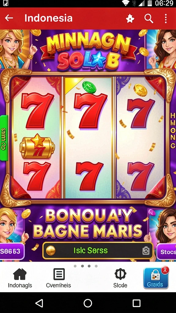 Tampilan permainan slot yang menarik dan penuh warna.