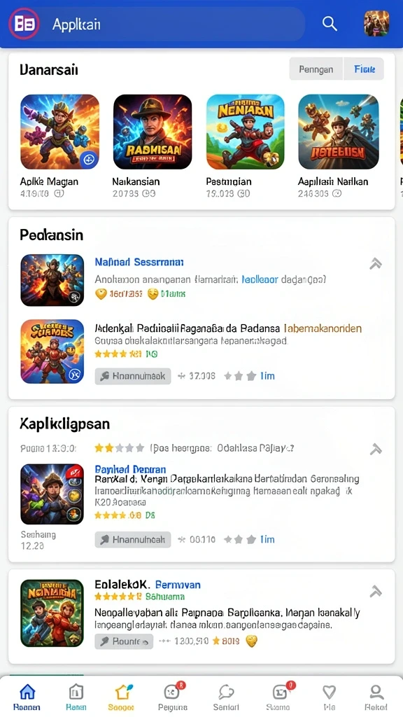 Tampilan pertandingan dengan grafis yang memukau.