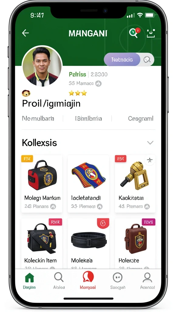 Tampilan awal yang menarik dan penuh warna.