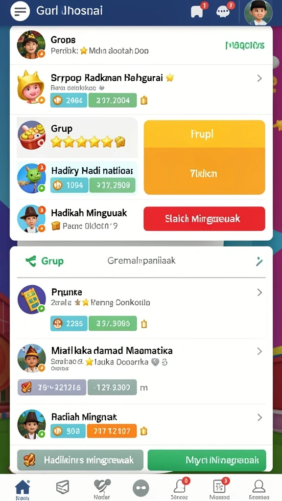 Tampilan antarmuka yang menarik dan user-friendly.