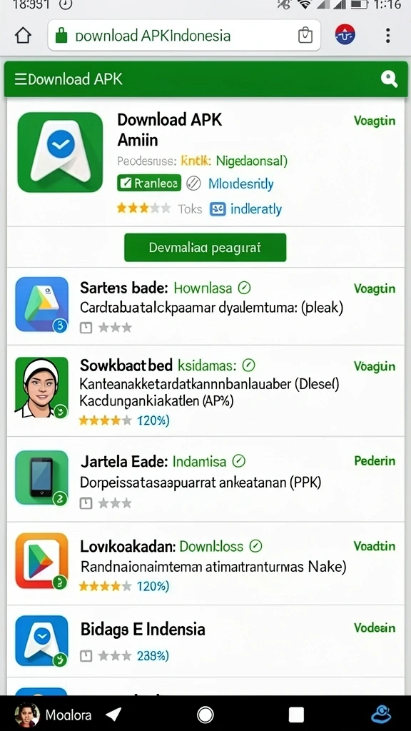 Tampilan karakter yang menarik dan penuh warna.
