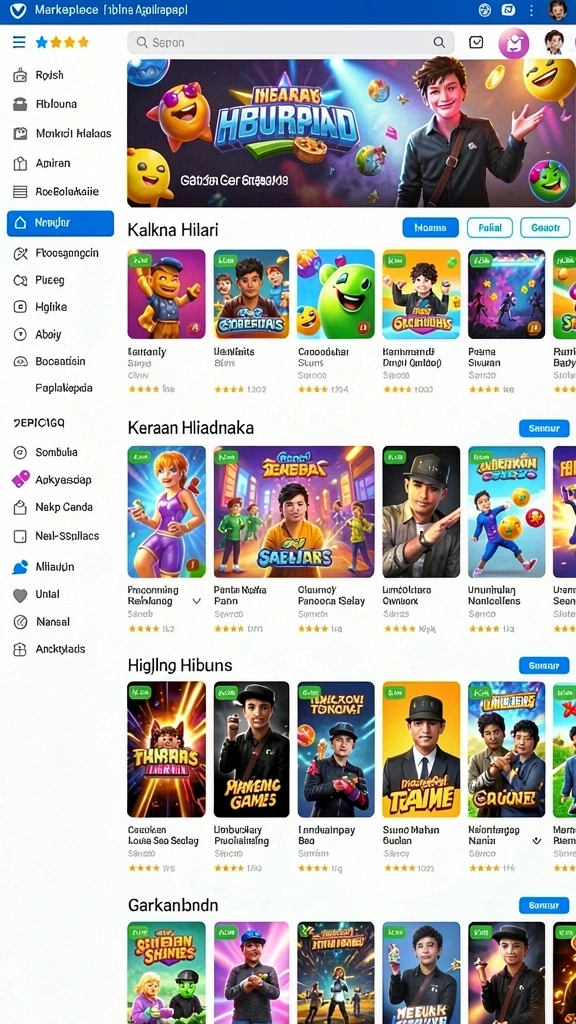 Grafis yang cerah dan penuh warna di setiap level.