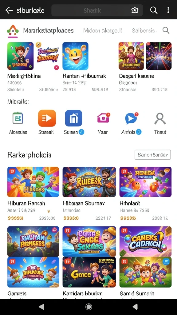 Karakter utama dengan senjata unik siap bertarung.