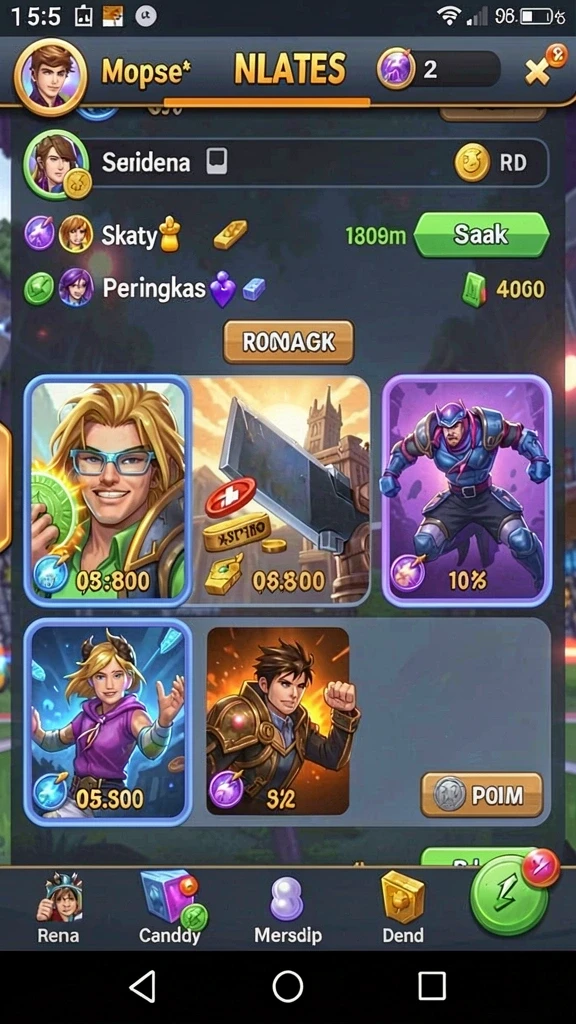Screenshot menunjukkan karakter utama dalam aksi.