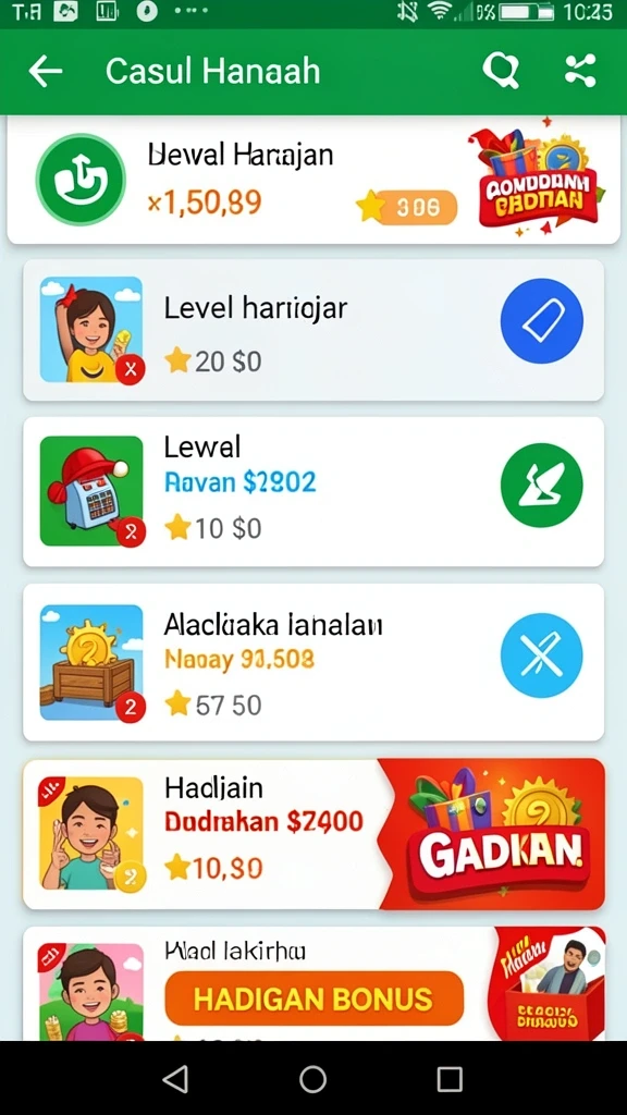 Tampilan antarmuka aplikasi yang menarik.