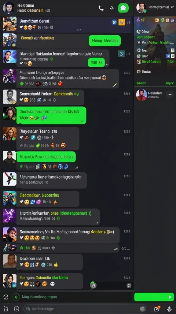 Tampilan grafis yang menawan di dunia SM605.