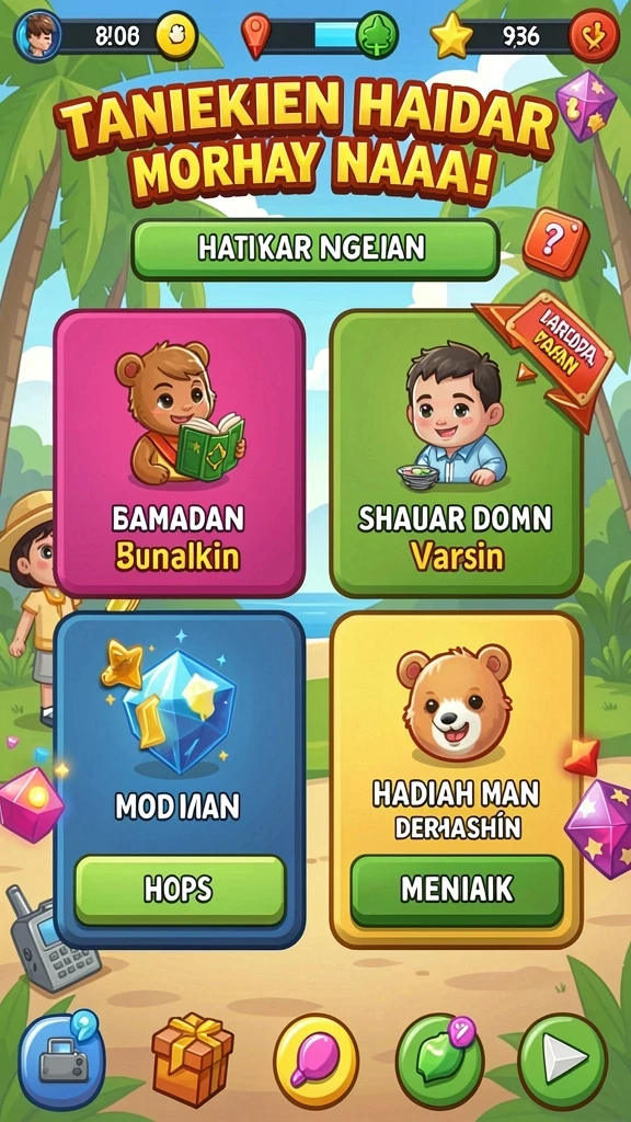 Gameplay yang seru dengan banyak tantangan.