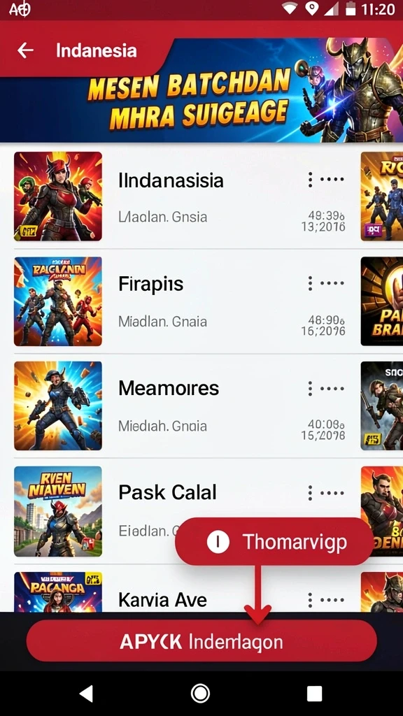 Tangkapan layar karakter utama dalam aksi.