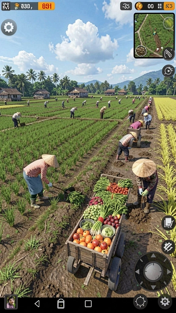 Tangkapan layar menampilkan grafik karakter yang detail.