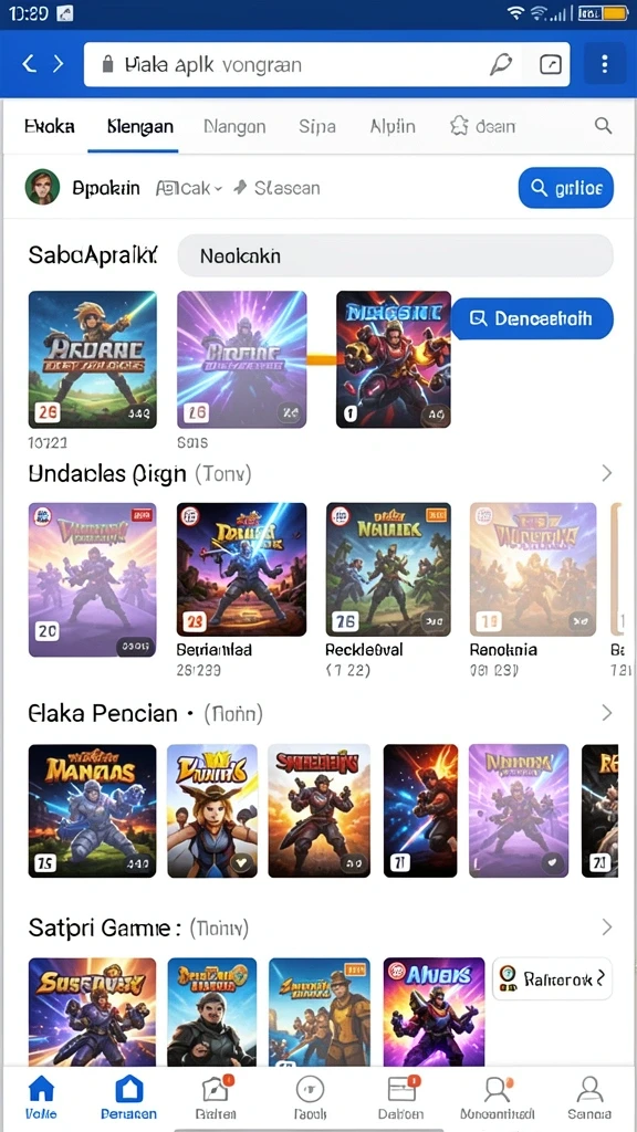 Screenshot fitur gameplay yang menantang.