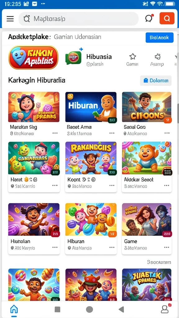 Screenshot desain grafis yang memukau.