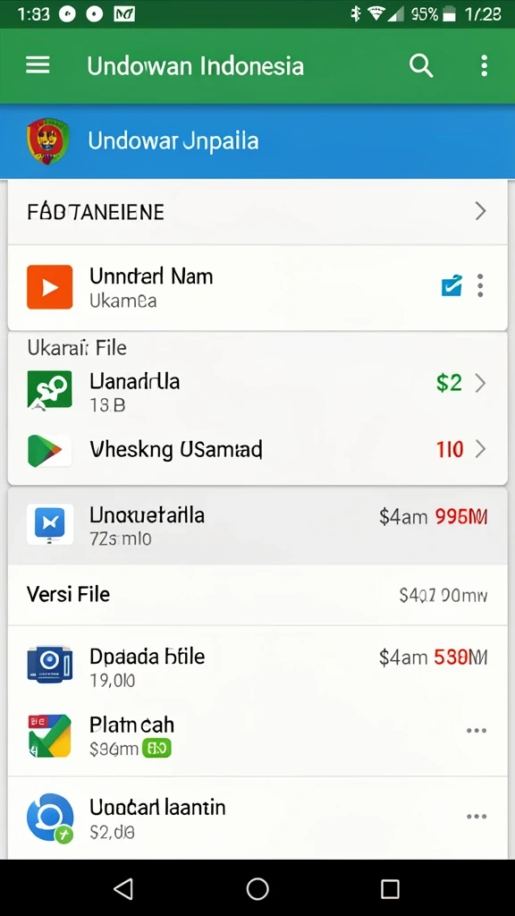 Screenshot tampilan antarmuka pengguna yang intuitif.